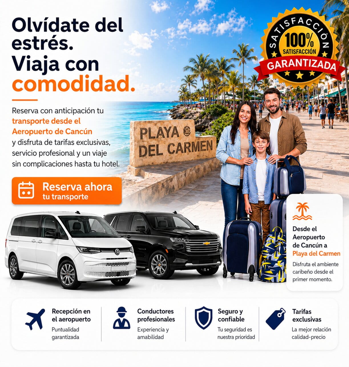 Aeropuerto de Cancún a Playa del Carmen